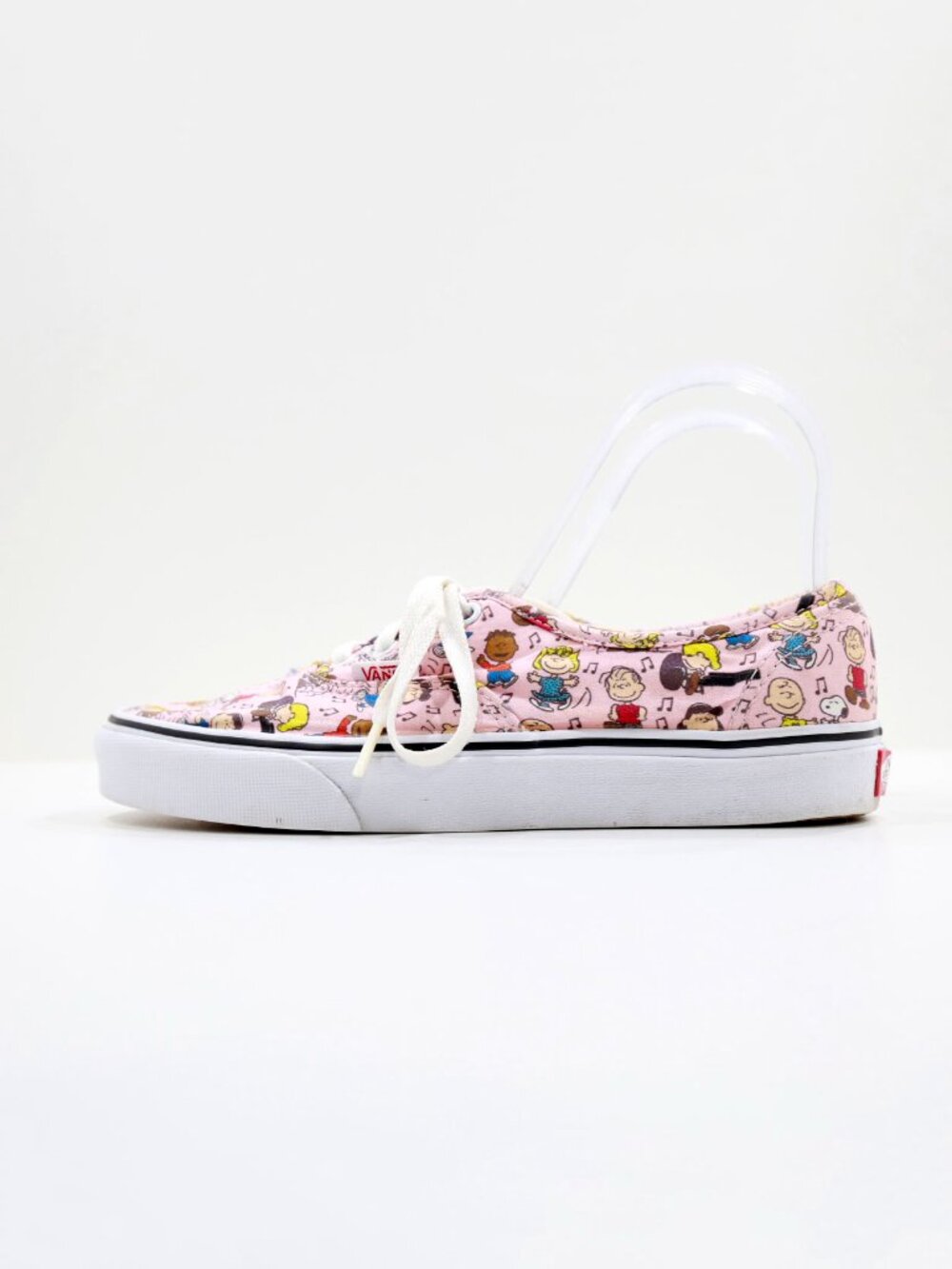 Vans Peanuts Dance Party Pink Canvas Low Top Sneakers - Women's 7